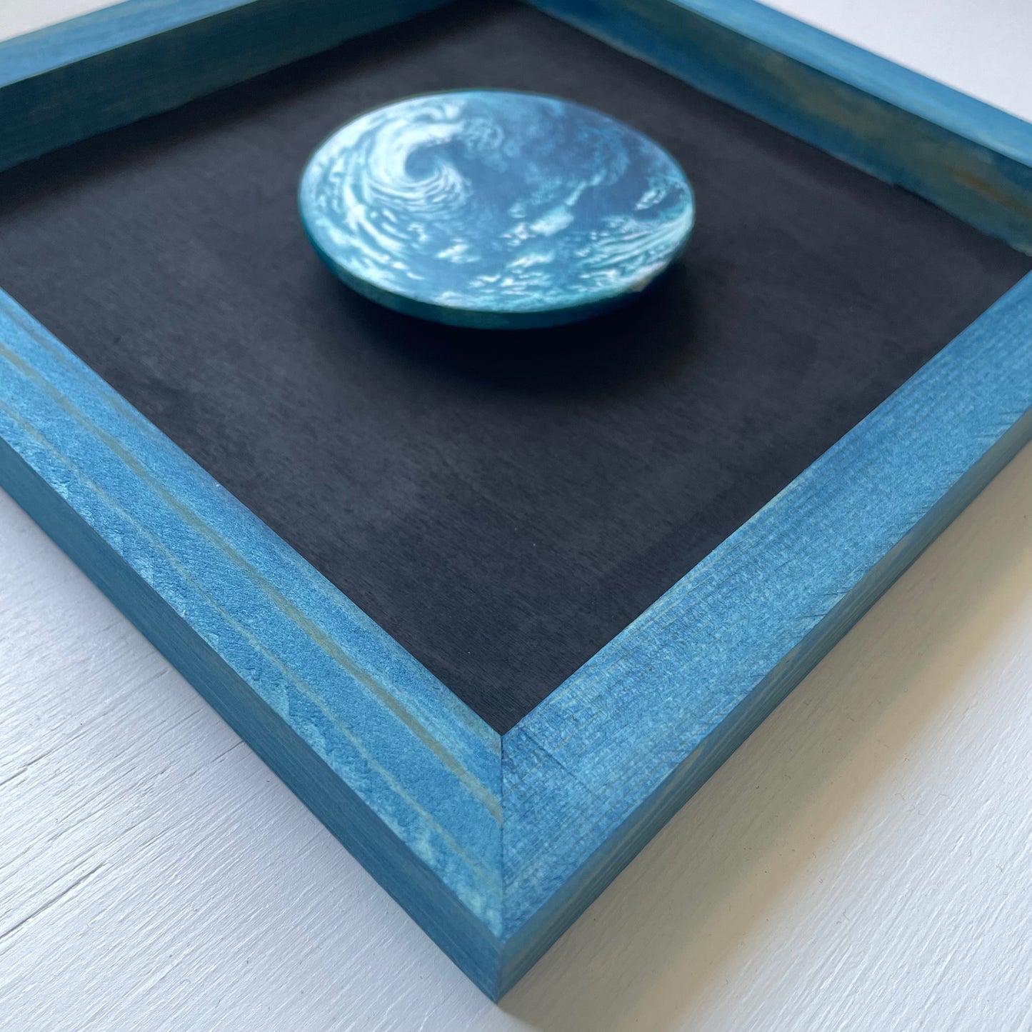 Angular side view of exoplanet art