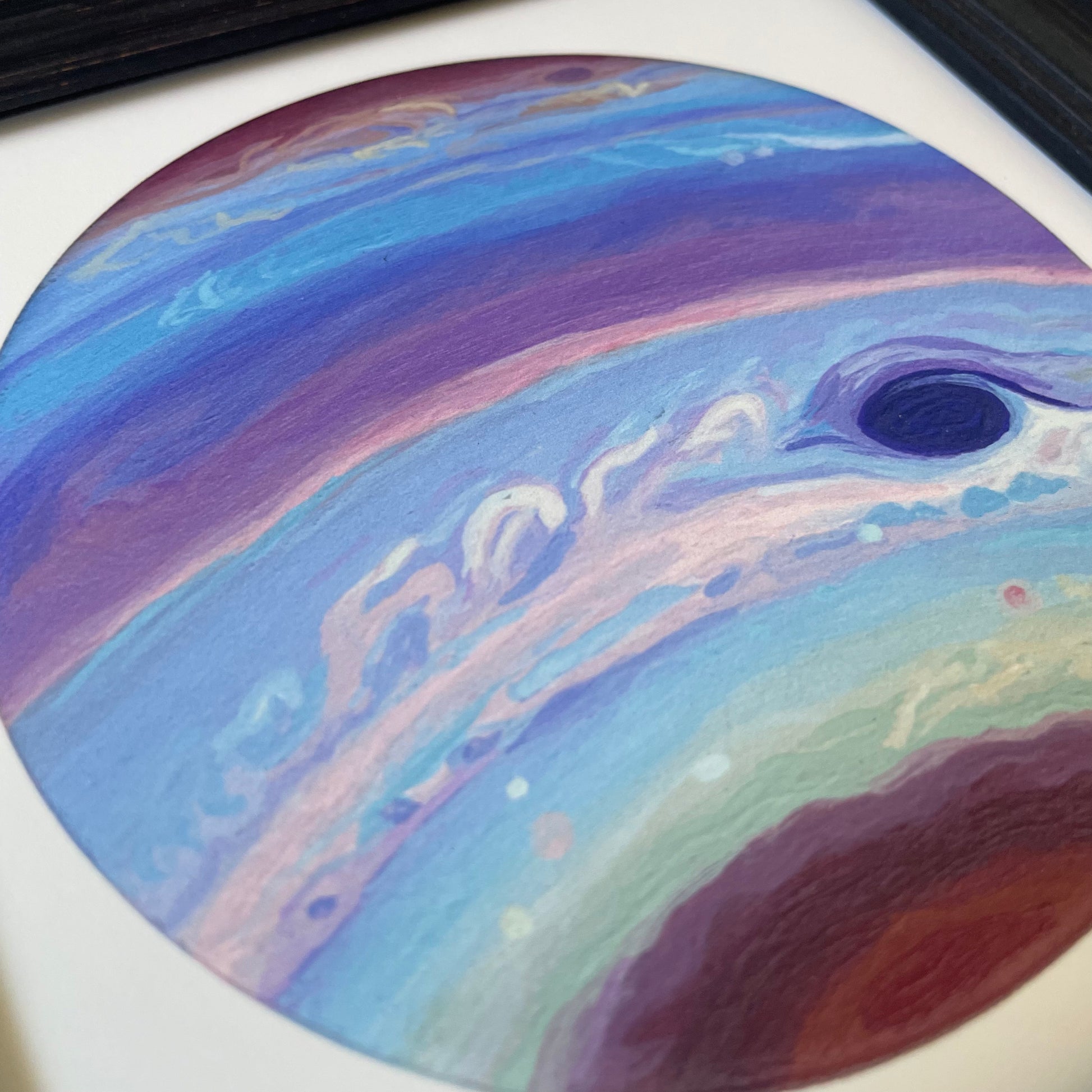 Close up of UV Jupiter print