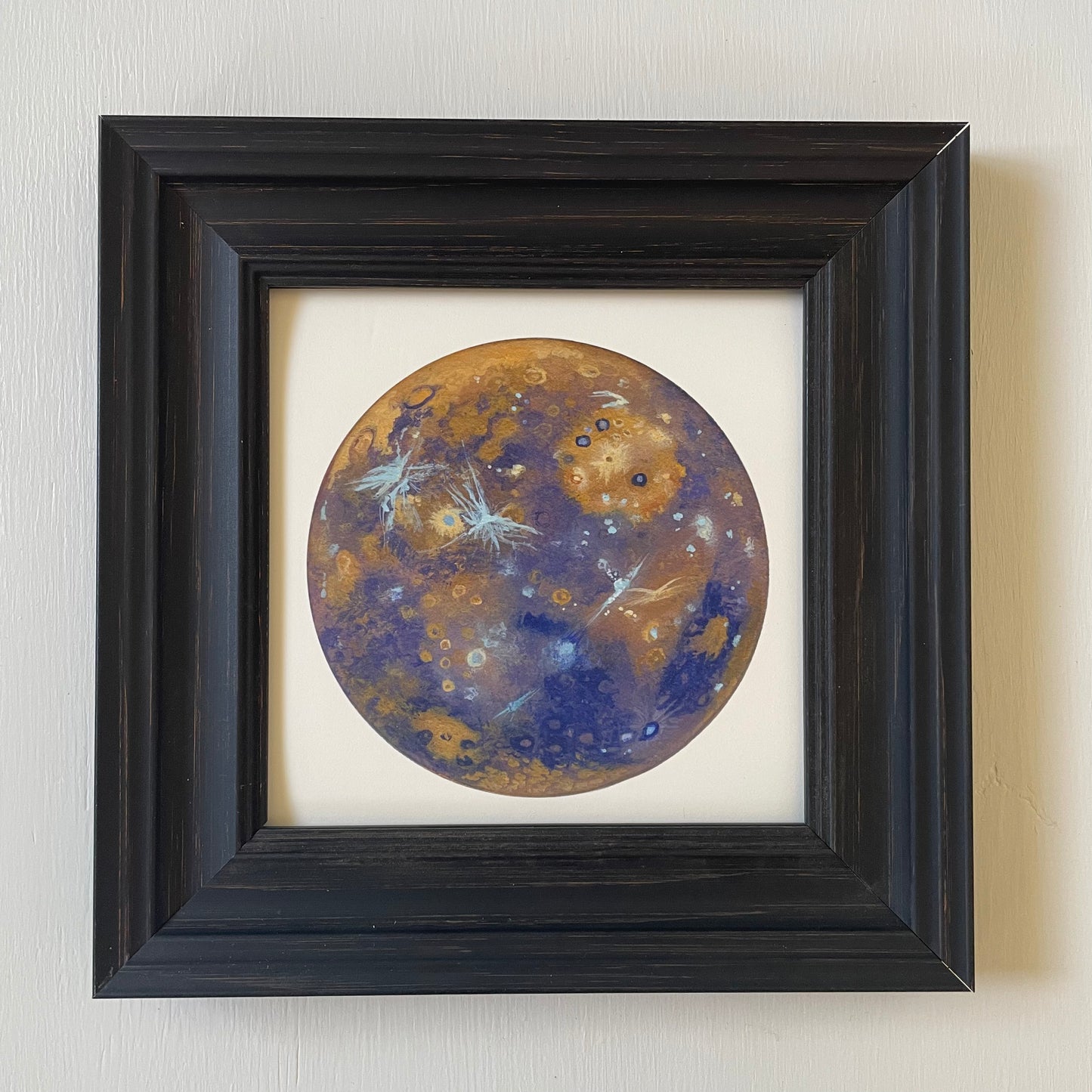 Print of Mercury in black frame with white background